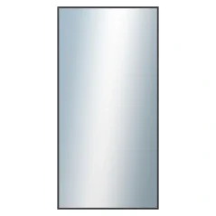 DANTIK - Zrkadlo v ráme - rozmery s rámom cca 60x120 cm z hliníka čiernej farby - P03-021 (7003021)