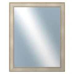 DANTIK - Zarámované zrkadlo - rozmer s rámom cca 80x100 cm z lišty TOOTH strieborná (2779)