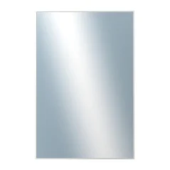 DANTIK - Zarámované zrkadlo - rozmer s rámom cca 40x60 cm z lišty Hliník biela - P273-027 (7273027)