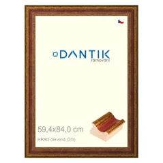 DANTIK obrázok, puzzle, fotorámik 59,4x84 | HRAD červená (Plexi Clear)