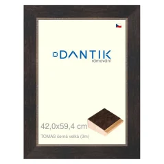 DANTIK rám na fotografie, puzzle, 42x59,4 | TOMAS čierny veľký (Plexi Clear)