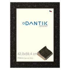 DANTIK obraz, puzzle, fotorám 42x59,4 | PRAHA čierna (Plexi Clear)