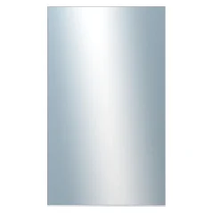 DANTIK - Zarámované zrkadlo - rozmer s rámom cca 60x100 cm z lišty Hliník biela - P03-027 (7003027)