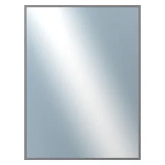 DANTIK - Zarámované zrkadlo - rozmer s rámom cca 60x80 cm z lišty Hliník sivá drás. - P269-223 (7269223)