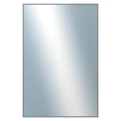 DANTIK - Zarámované zrkadlo - rozmer s rámom cca 80x120 cm z lišty Hliník sivá - P02-006 (7002006)
