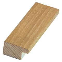 Rámová koľajnica DANTIK - 2857 - Plochá 25x15 bielený dub
