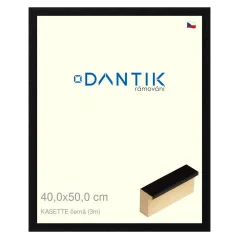 DANTIK obraz, puzzle, fotorámik 40x50 | KASSETTE čierna (sklo číre)