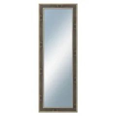 DANTIK - Zarámované zrcadlo - rozměr s rámem cca 50x140 cm z lišty TOOTH zlato černá (2780)