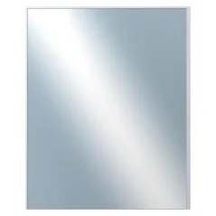 DANTIK - Zarámované zrkadlo - rozmer s rámom cca 40x50 cm z lišty Hliník strieborná - P03-004 (7003004)