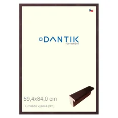 DANTIK obraz, puzzle, fotorámik 59,4x84 | FC hnedý vysoký (Plexi Clear)