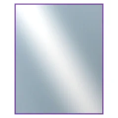 DANTIK - Zarámované zrcadlo - rozměr s rámem cca 80x100 cm z lišty Hliník modrá m. - P02-242 (7002242)