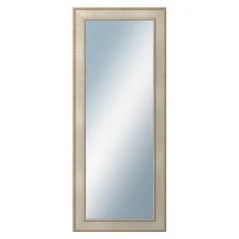 DANTIK - Zarámované zrkadlo - rozmer s rámom cca 50x120 cm z lišty TOOTH strieborná (2779)