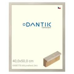 DANTIK obraz, puzzle, fotorámik 40x50 | KASSETTE biely dierovaný (sklo číre)