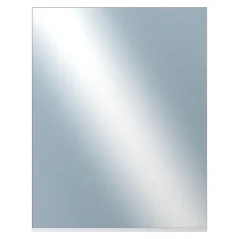 DANTIK - Zarámované zrkadlo - rozmer s rámom cca 40x50 cm z lišty Hliník biela - P03-027 (7003027)