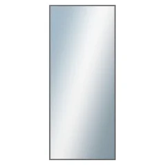 DANTIK - Zarámované zrkadlo - rozmer s rámom cca 60x140 cm z lišty Hliník grafit drás - P269-224 (7269224)