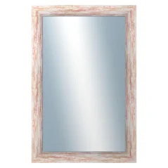 DANTIK - Zrkadlo v ráme - rozmery s rámom cca 40x60 cm FARBA červená veľká (2962)
