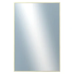 DANTIK - Zarámované zrkadlo - rozmer s rámom cca 40x60 cm z lišty Hliník zlatá lesklá - P01-001 (7001001)