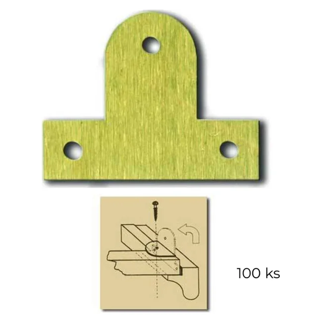 Fixační kování pro uchycení plátna do rámů 3 velké (100 ks)