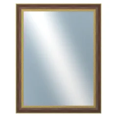 DANTIK - Zrkadlo v ráme - rozmery s rámom cca 70x90 cm z pásu RED GOLD plast (3069)