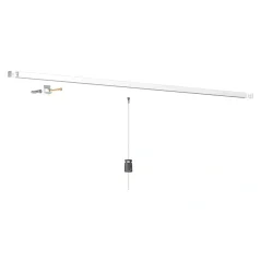 Závesný systém na obrazy - SET Contour Rail biela (4x perlon 4x MG1)