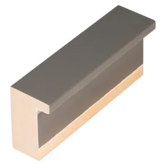 DANTIK - Zarámované zrkadlo - rozmer s rámom cca 50x100 cm z lišty KASSETTE sivá (3078)