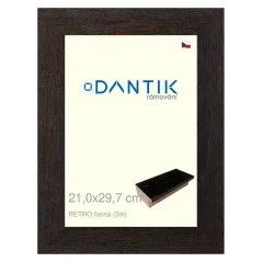 DANTIK obrázok, puzzle, fotorámik 21x29,7 | RETRO čierna (sklo číre)