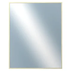 DANTIK - Zarámované zrkadlo - rozmer s rámom cca 40x50 cm z lišty Hliník zlatá lesklá - P01-001 (7001001)