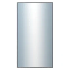 DANTIK - Zarámované zrkadlo - rozmer s rámom cca 50x90 cm z lišty Hliník sivá drás. - P269-223 (7269223)