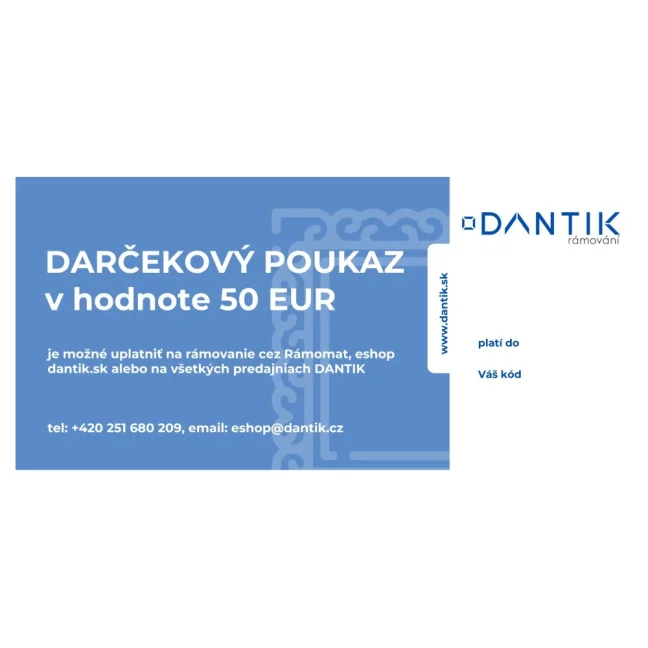 Darčekový poukaz na 50 EUR
