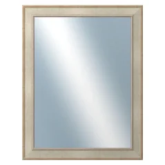 DANTIK - Zarámované zrkadlo - rozmer s rámom cca 70x90 cm z lišty TOOTH strieborná (2779)