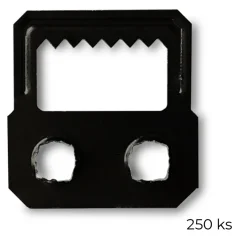 Háček na obrazy - narážecí do podkladu velký černý (250 ks)