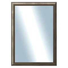 DANTIK - Zarámované zrkadlo - rozmer s rámom cca 50x70 cm z lišty Ferrosa grafit (3141)