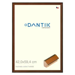 DANTIK obraz, puzzle, fotorám 42x59,4 | INCLINATA farba hnedá (Plexi Clear)