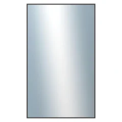 DANTIK - Zrkadlo v ráme - rozmery s rámom cca 60x100 cm z hliníka čiernej farby - P22-021 (7022021)