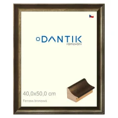 DANTIK obraz, puzzle, fotorámik 40x50 | Ferrosa bronz (sklo číre)