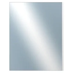 DANTIK - Zarámované zrkadlo - rozmer s rámom cca 70x90 cm z lišty FC biela vysoká (2186)