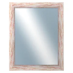 DANTIK - Zrkadlo v ráme - rozmery s rámom cca 40x50 cm z LAKOVACEJ pásky červenej veľkej (2962)