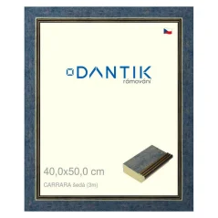 DANTIK obraz, puzzle, fotorámik 40x50 | | CARRARA sivá (Plexi Clear)