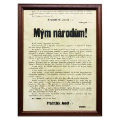 Cedule - Mým národům (různé rámy) Cedule - Mým národům (různé rámy)