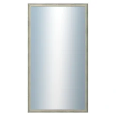 DANTIK - Zarámované zrkadlo - rozmer s rámom cca 50x90 cm z lišty DELFINO strieborná (2897)