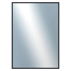 DANTIK - Zrkadlo v ráme - rozmery s rámom cca 50x70 cm z hliníka čierny lesklý - P269-016 (7269016)