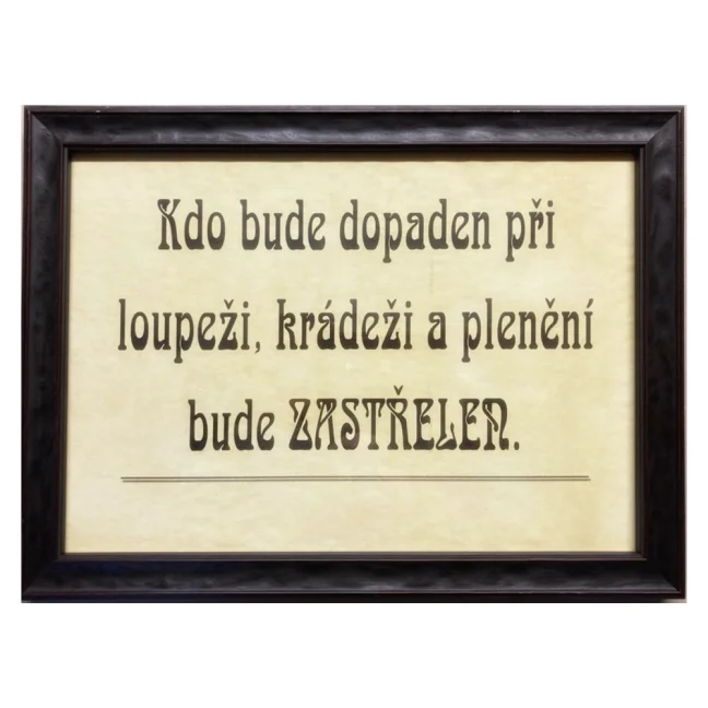 Znak - Kto bude prichytený pri lúpeži (rôzne snímky)
