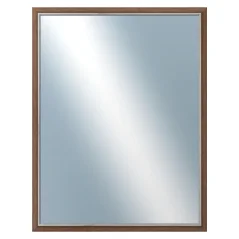 DANTIK - Zarámované zrkadlo - rozmer s rámom cca 70x90 cm z lišty TAIGA hnedá (3107)