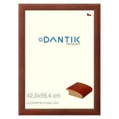 DANTIK obraz, puzzle, fotorámik 42x59,4 | LEDVINKA hnedá (Plexi Clear)