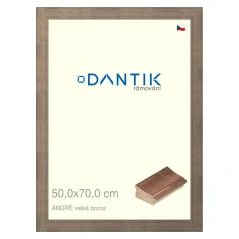 DANTIK obraz, puzzle, fotorámik 50x70 | ANDRÉ big bronze (Plexi Clear)