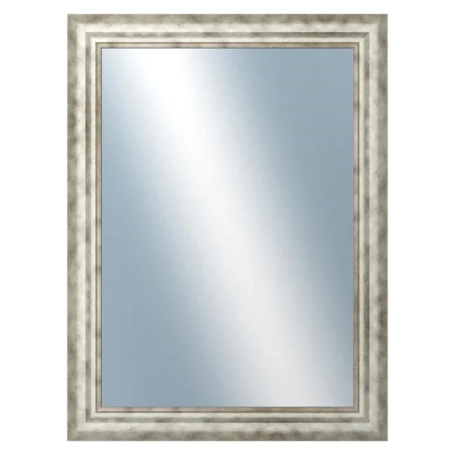 DANTIK - Zarámované zrcadlo - rozměr s rámem cca 60x80 cm z lišty TRITON široký stříbrný (2950)