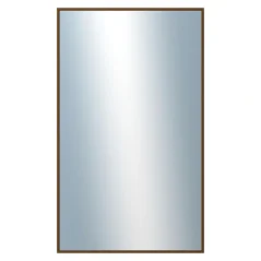 DANTIK - Zarámované zrkadlo - rozmer s rámom cca 60x100 cm z lišty Hliník hnedá - P269-211 (7269211)
