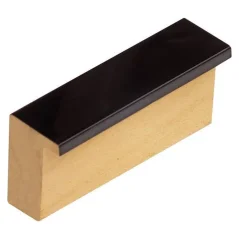 DANTIK - Zrkadlo v ráme - rozmery s rámom cca 40x60 cm z lišty PERLA čierna lesklá vysoká (2548)