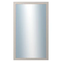 DANTIK - Zarámované zrkadlo - rozmer s rámom cca 60x100 cm z lišty TOULON biela veľká (2665)