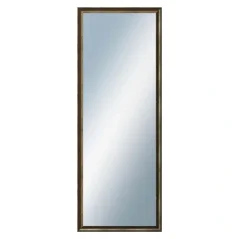 DANTIK - Zarámované zrkadlo - rozmer s rámom cca 60x160 cm z lišty Ferrosa bronzová (3143)
